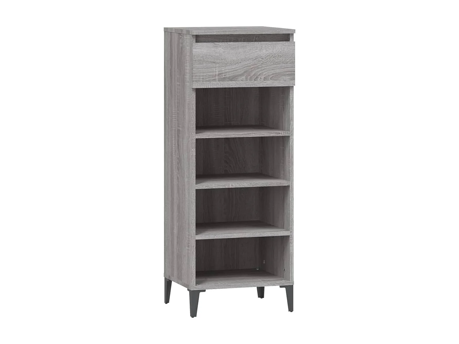 Scarpiera Sonoma grigia 40x36x105 cm in legno ingegnerizzato