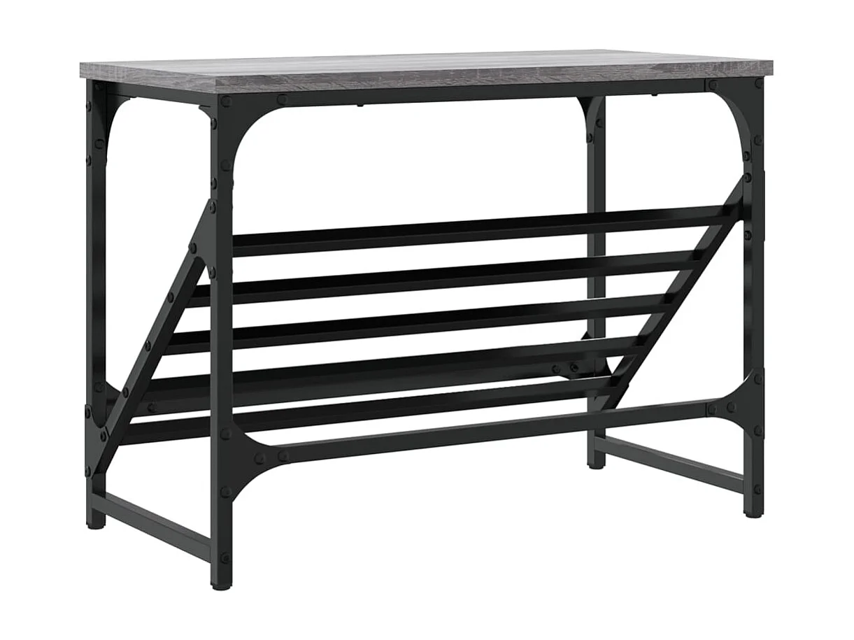 Étagère à chaussures sonoma gris 60x30x45 cm bois d'ingénierie