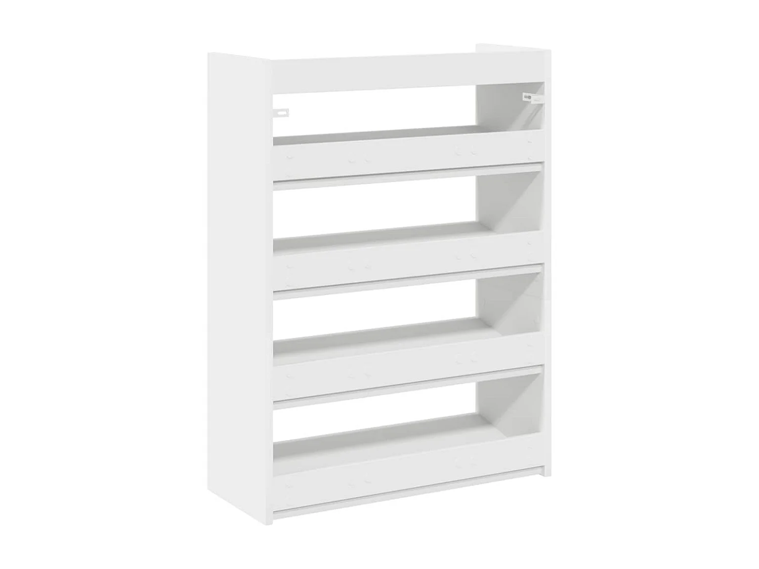 Étagère à chaussures blanc 60x25x81 cm bois d'ingénierie