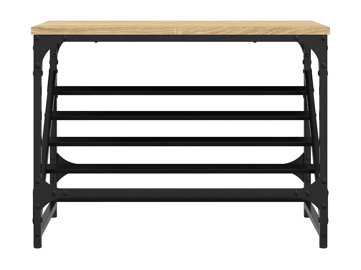 Zapatero de roble Sonoma 60x30x45 cm madera de ingeniería