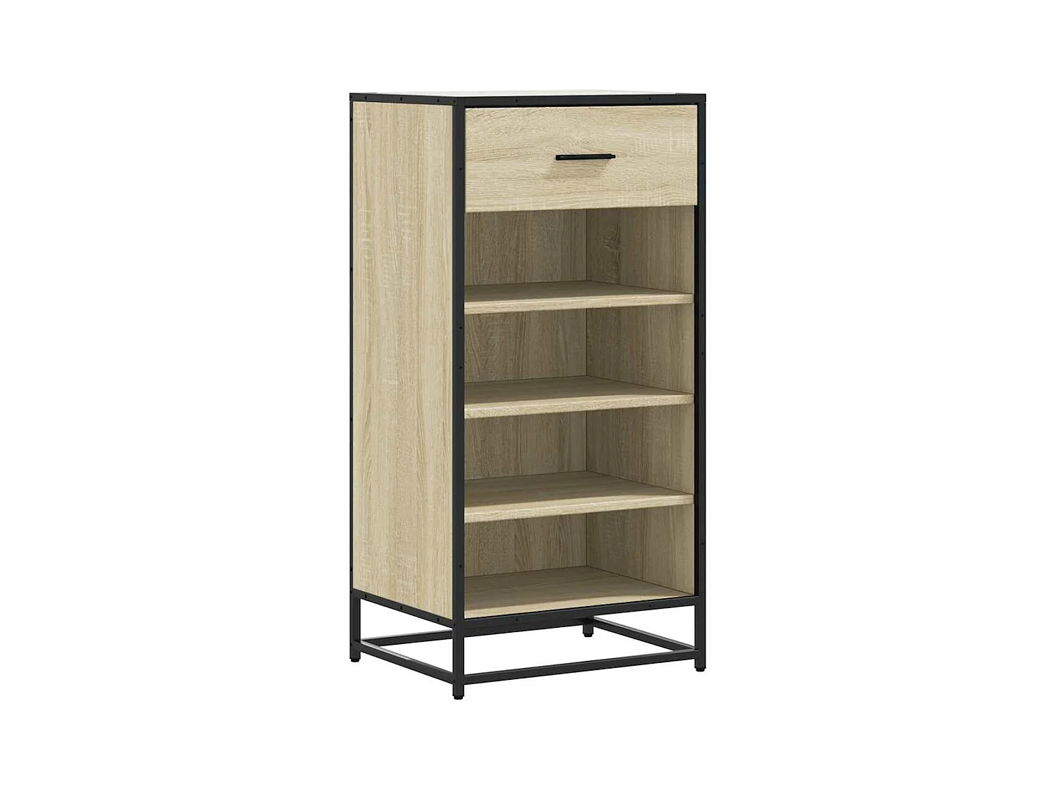 Étagère à chaussures chêne sonoma 48x38x97,5 cm bois ingénierie