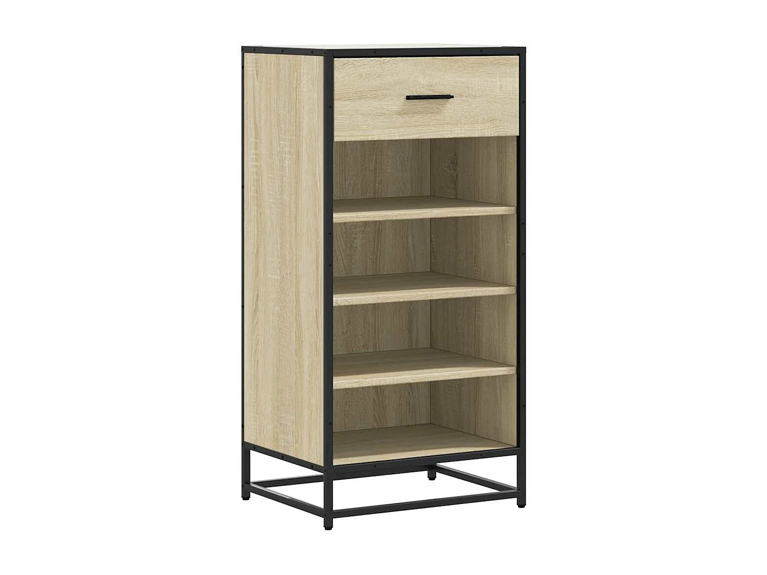 Zapatero de roble Sonoma 48x38x97,5 cm madera de ingeniería