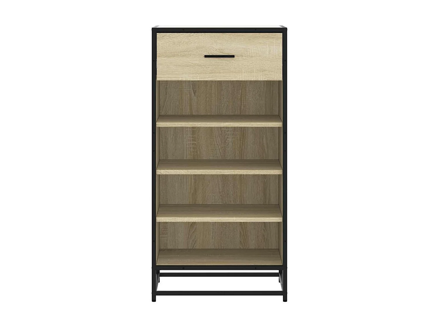 Zapatero de roble Sonoma 48x38x97,5 cm madera de ingeniería