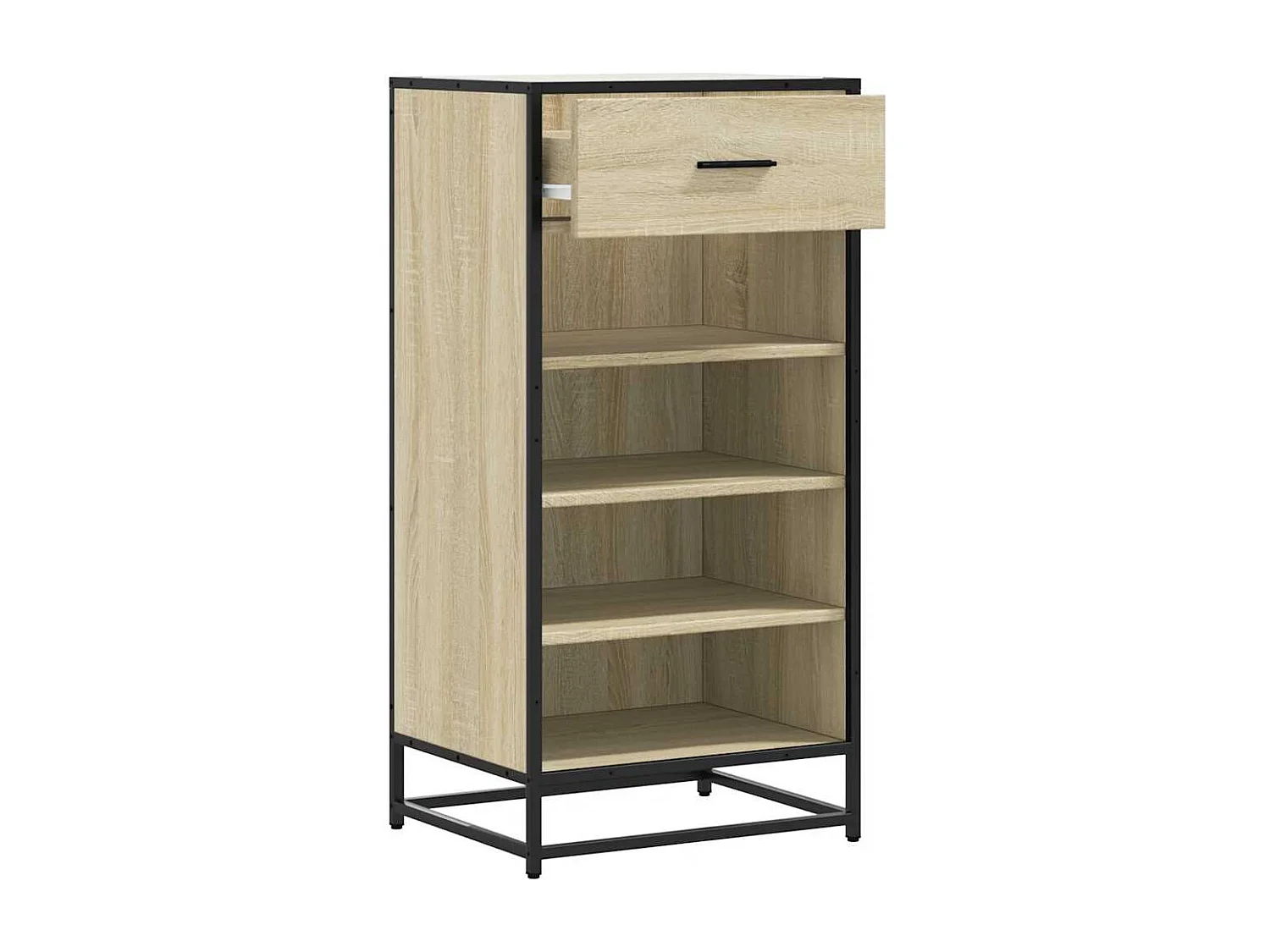 Zapatero de roble Sonoma 48x38x97,5 cm madera de ingeniería