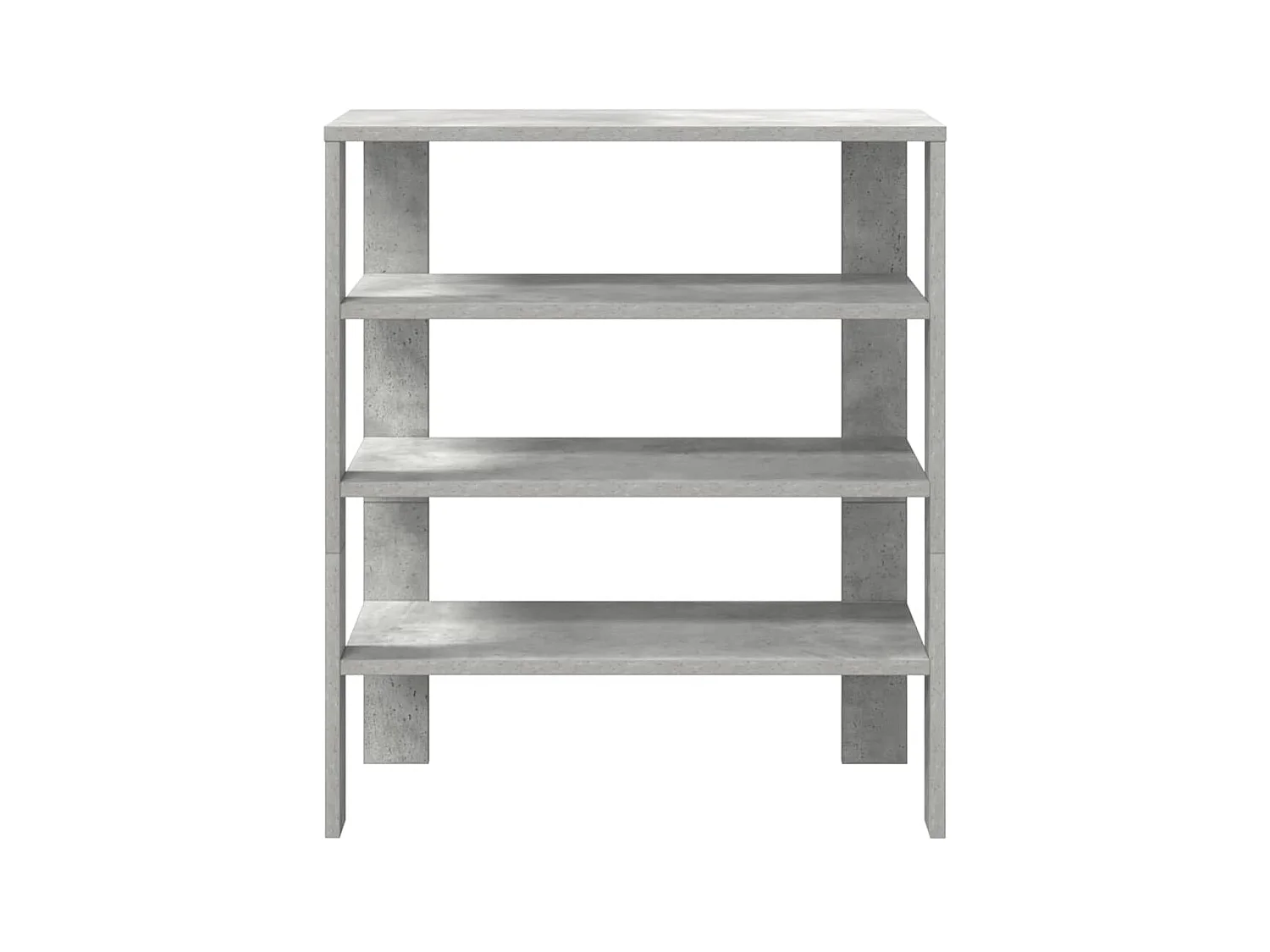 Étagère à chaussures gris béton 61x32x70 cm bois d'ingénierie