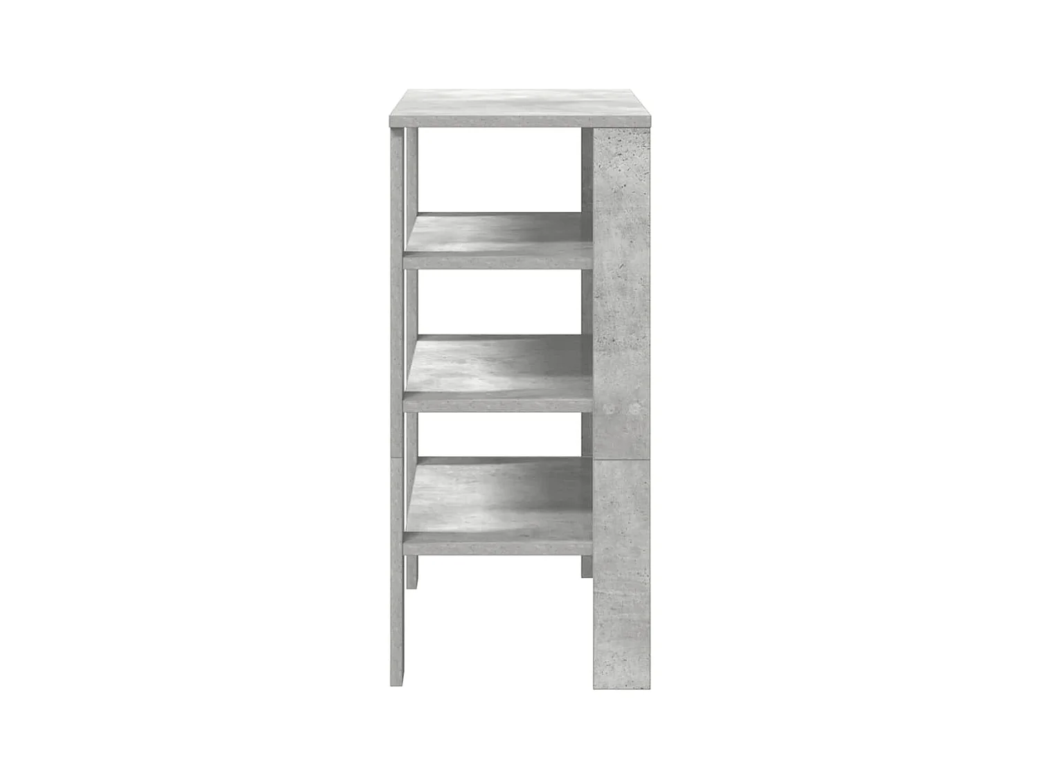 Étagère à chaussures gris béton 61x32x70 cm bois d'ingénierie