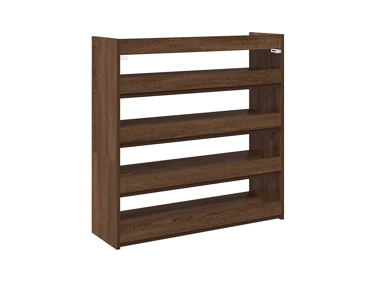 Étagère à chaussures chêne marron 80x25x81 cm bois ingénierie