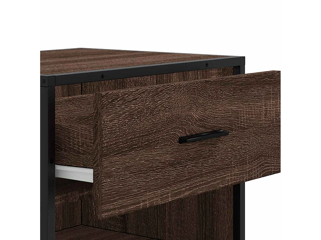 Étagère à chaussures chêne marron 48x38x97,5 cm bois ingénierie