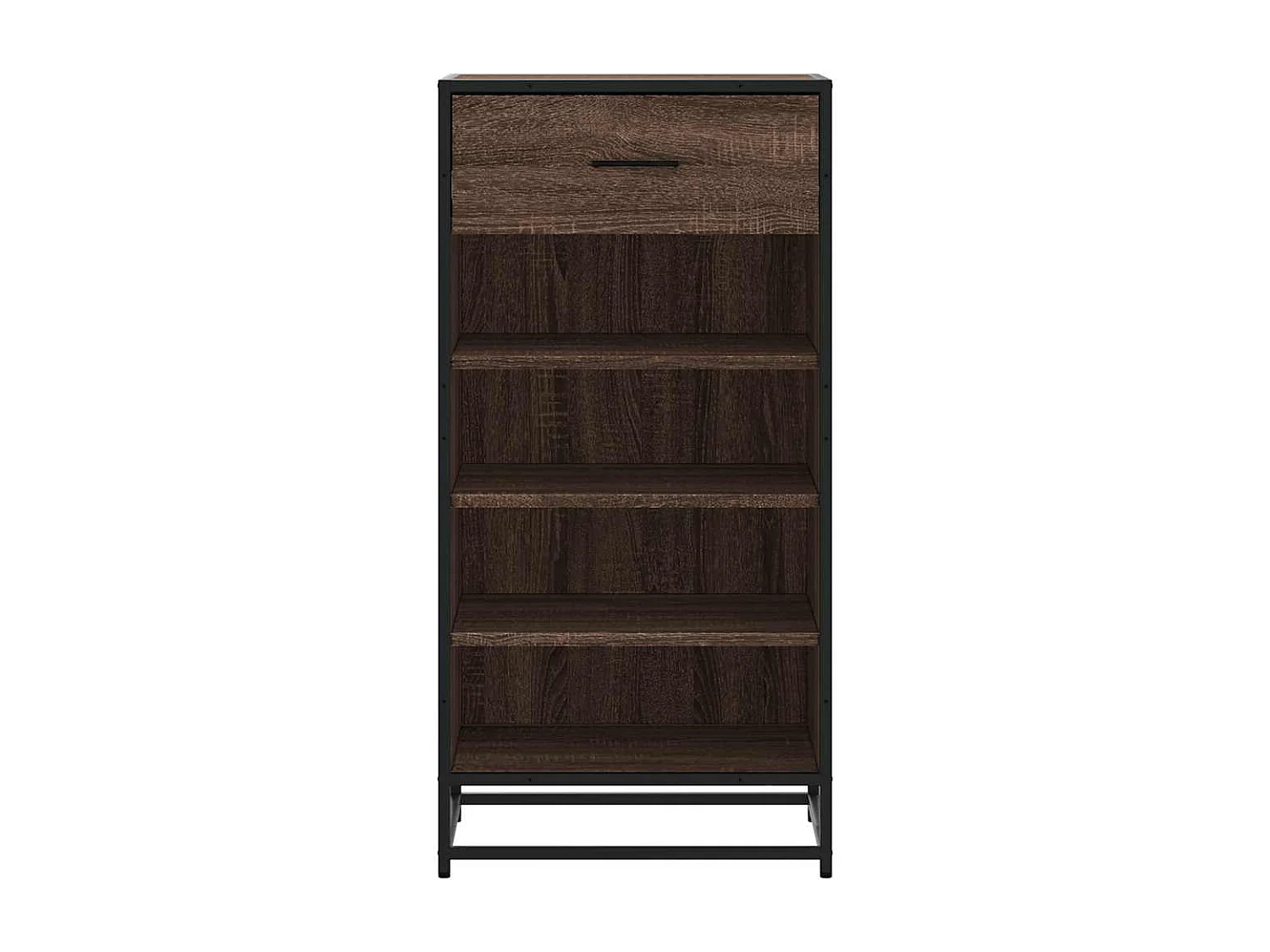 Étagère à chaussures chêne marron 48x38x97,5 cm bois ingénierie