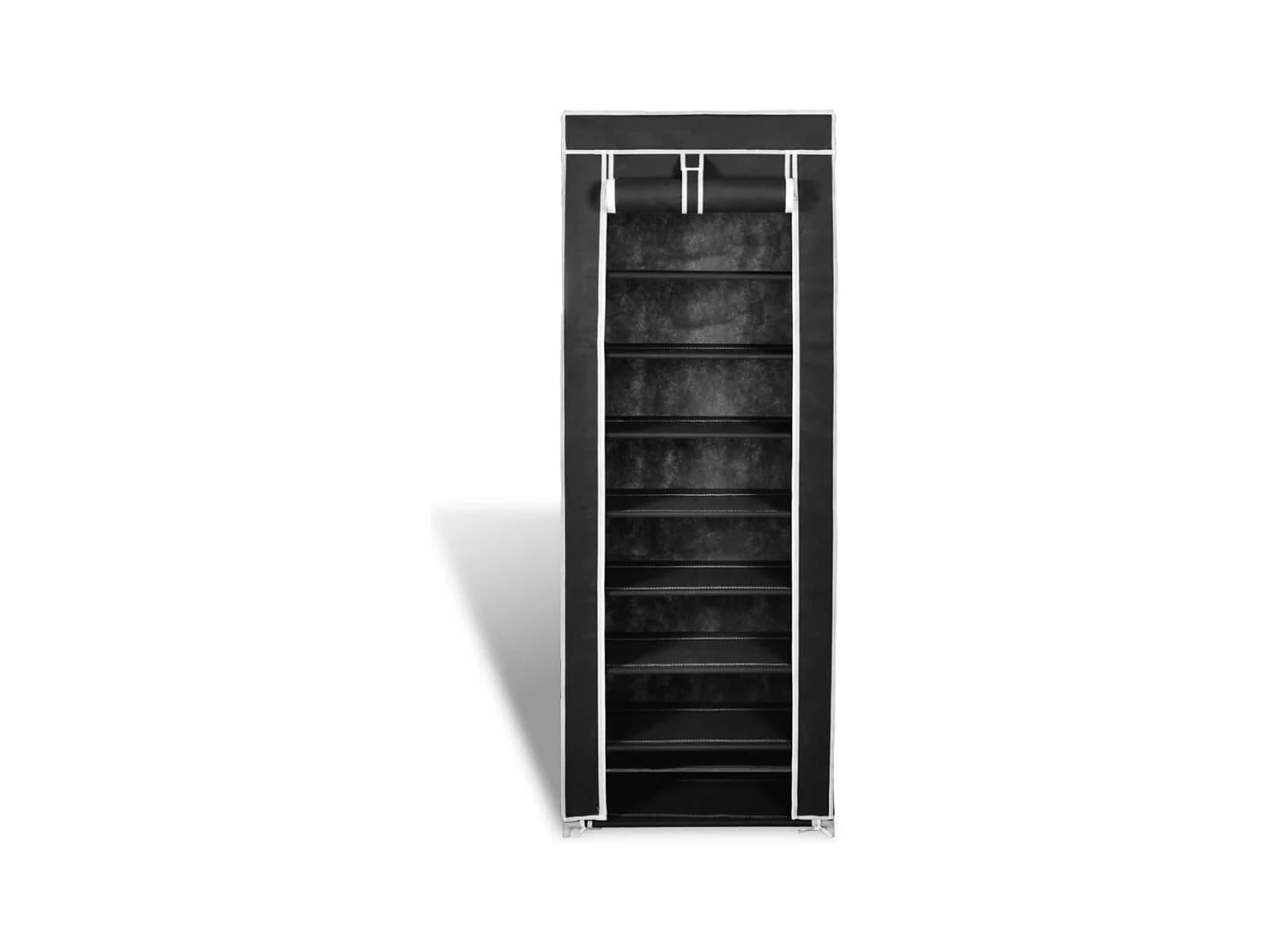 Scaffale porta scarpe 162 x 57 x 29 cm Nero