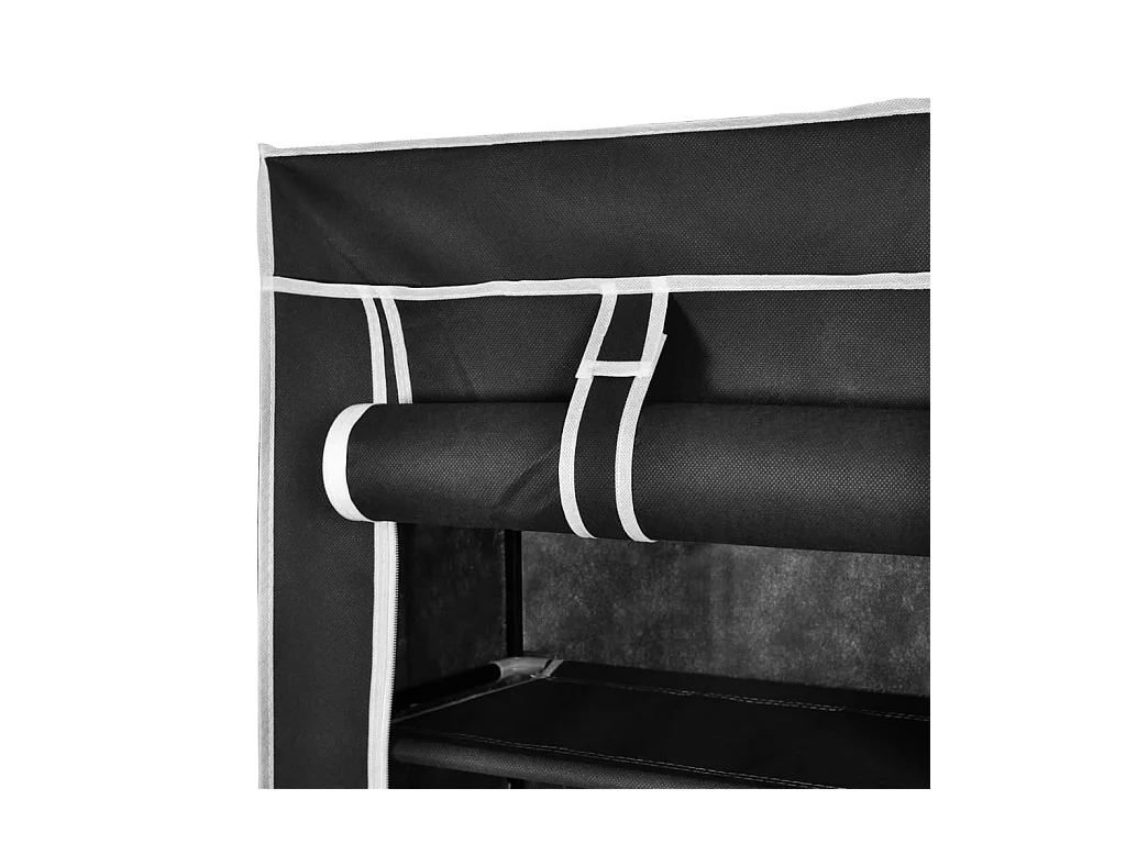 Scaffale porta scarpe 162 x 57 x 29 cm Nero