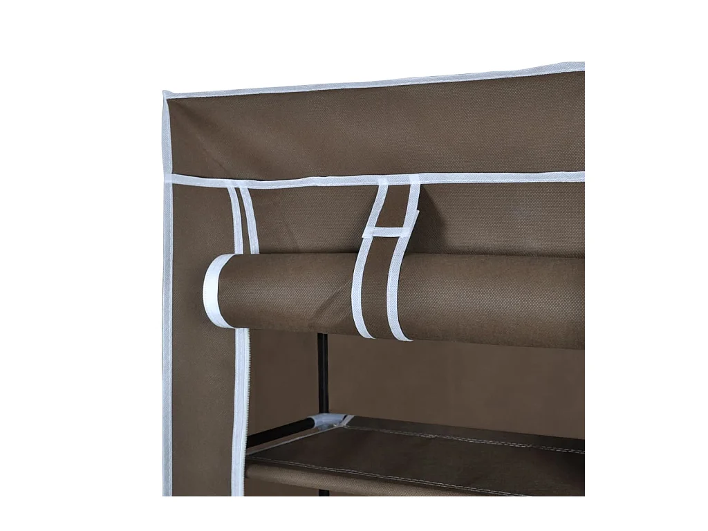 Porte-chaussures étagères 162 x 57 x 29 cm Brun