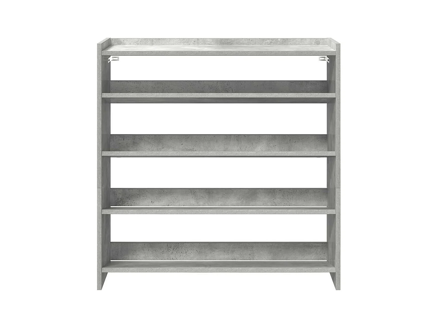 Étagère à chaussures gris béton 80x25x81 cm bois d'ingénierie