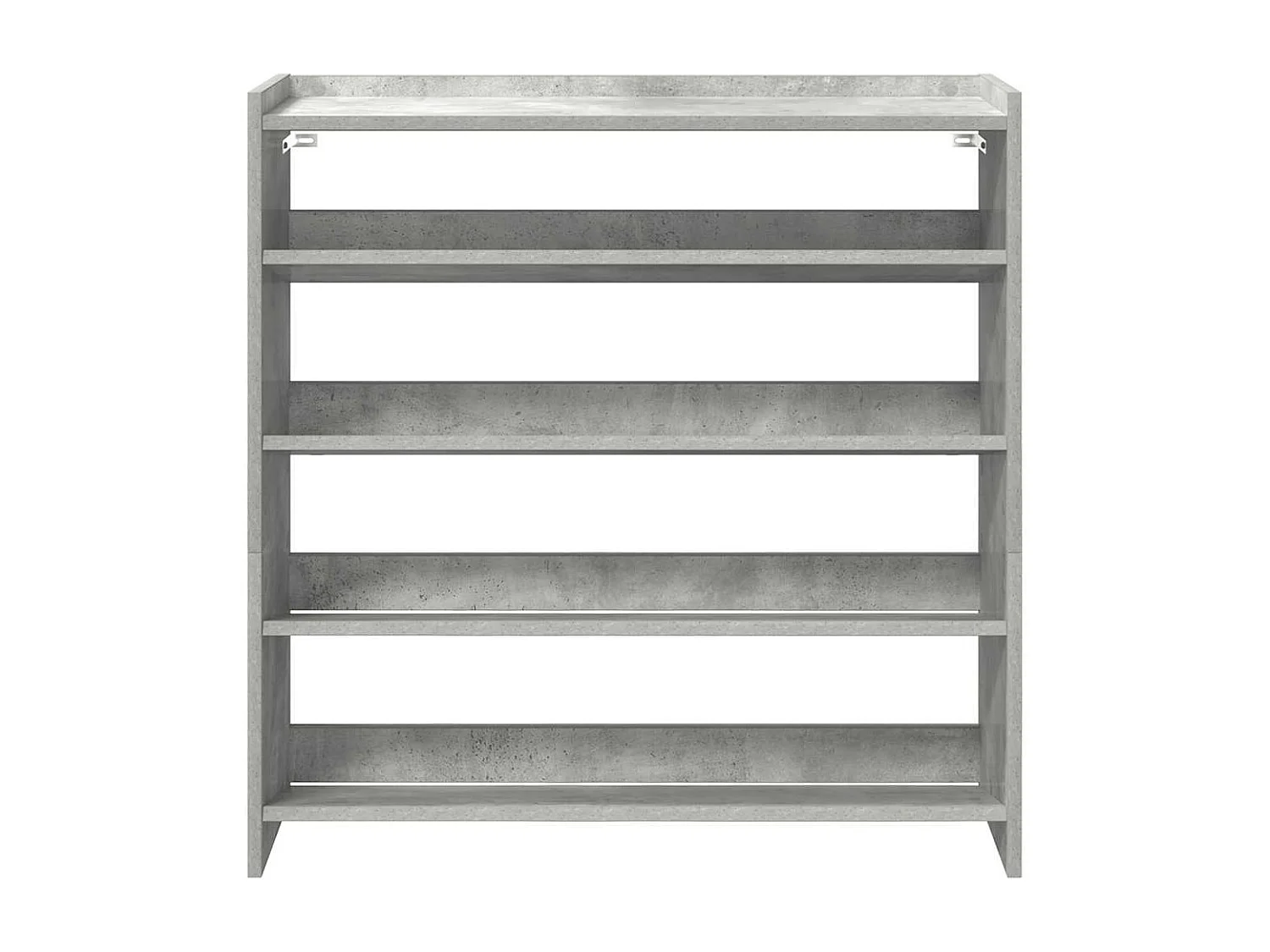 Étagère à chaussures gris béton 80x25x81 cm bois d'ingénierie