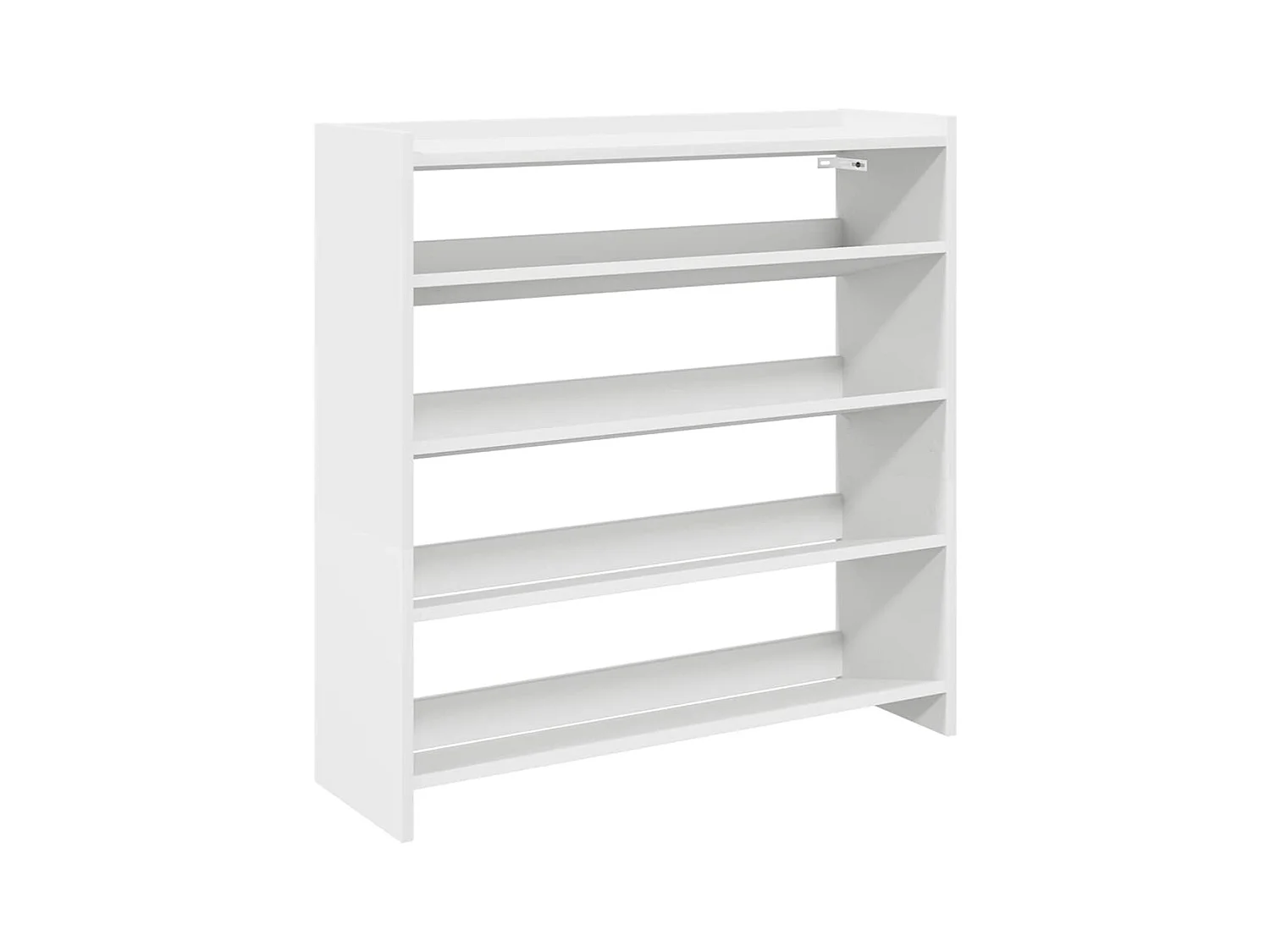 Étagère à chaussures blanc 80x25x81 cm bois d'ingénierie