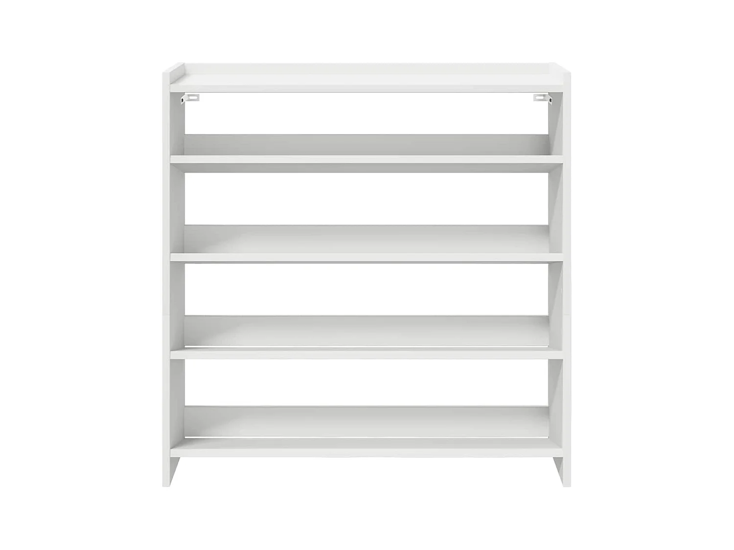 Étagère à chaussures blanc 80x25x81 cm bois d'ingénierie