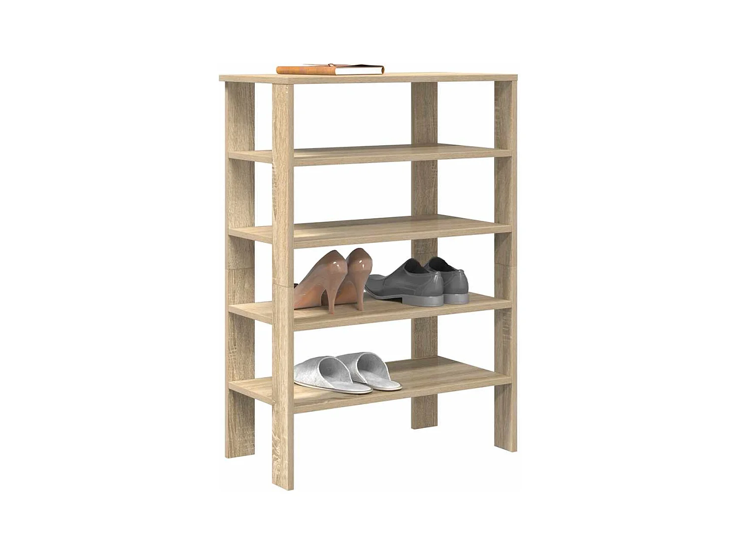 Scarpiera in rovere Sonoma 61x32x87,5 cm in legno ingegnerizzato