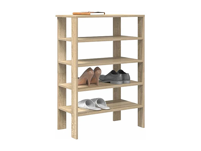 Zapatero de roble Sonoma 61x32x87,5 cm madera de ingeniería