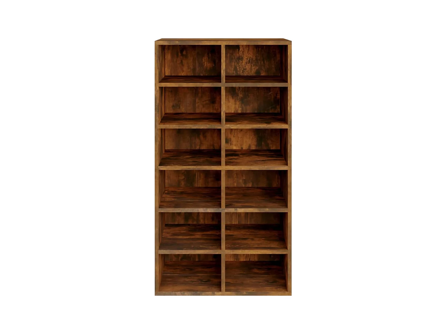 Étagère à chaussures Chêne fumé 54x34x100,5 cm