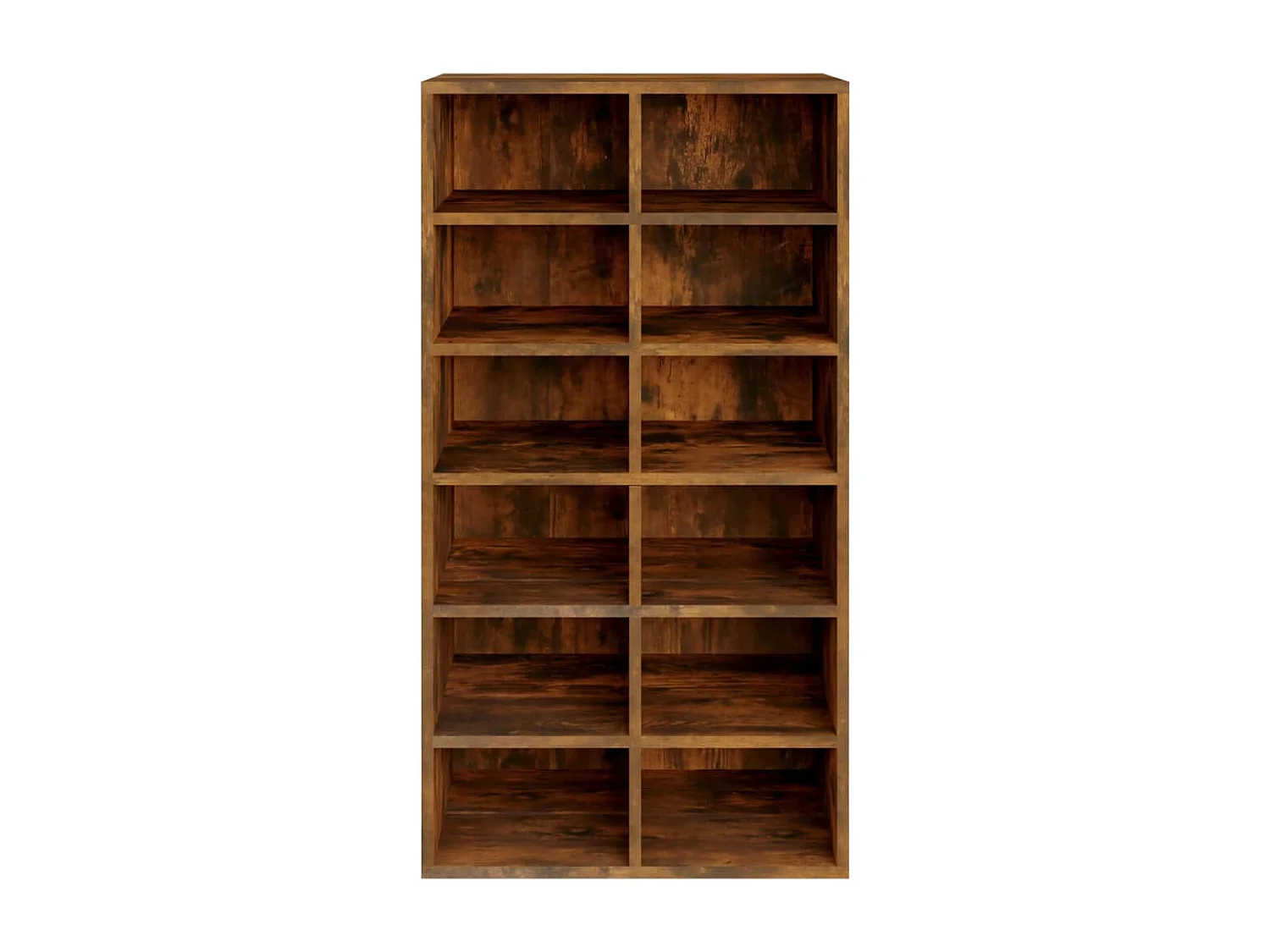 Étagère à chaussures Chêne fumé 54x34x100,5 cm