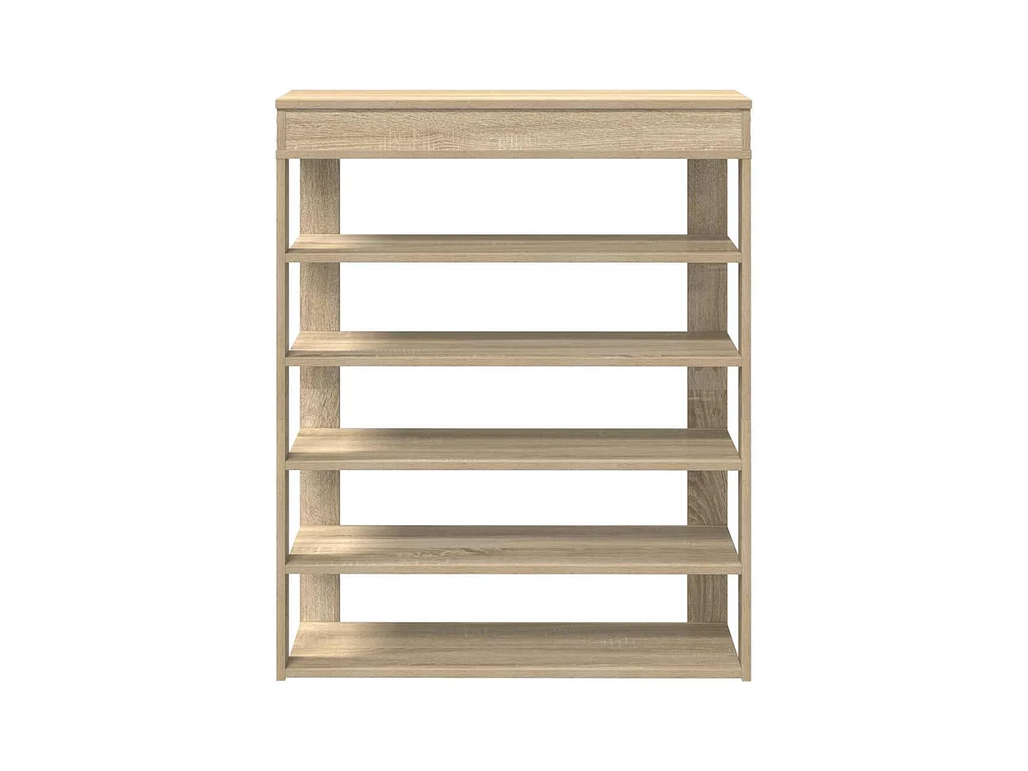Étagère à chaussures chêne sonoma 80x30x98 cm bois d'ingénierie