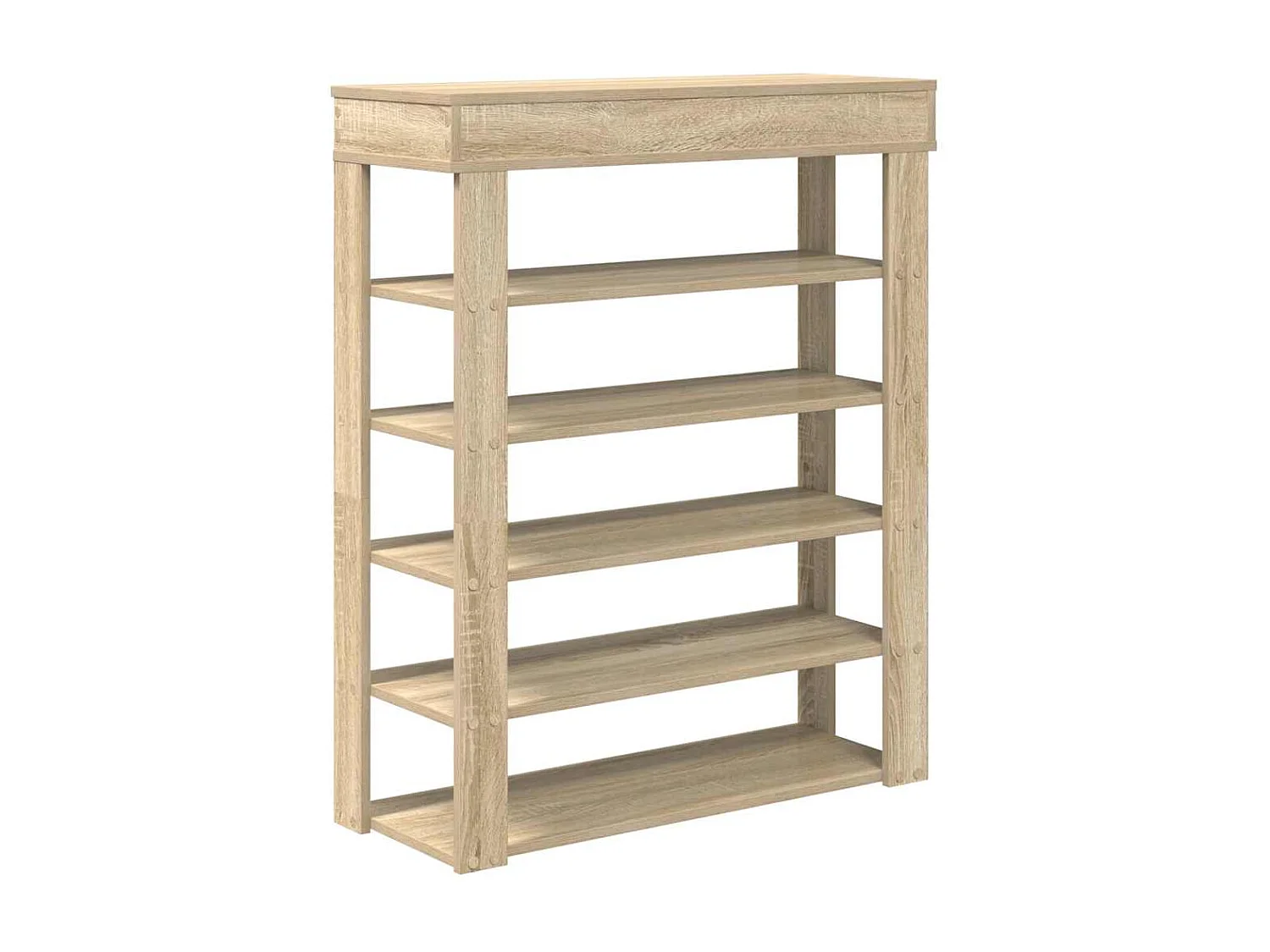 Étagère à chaussures chêne sonoma 80x30x98 cm bois d'ingénierie