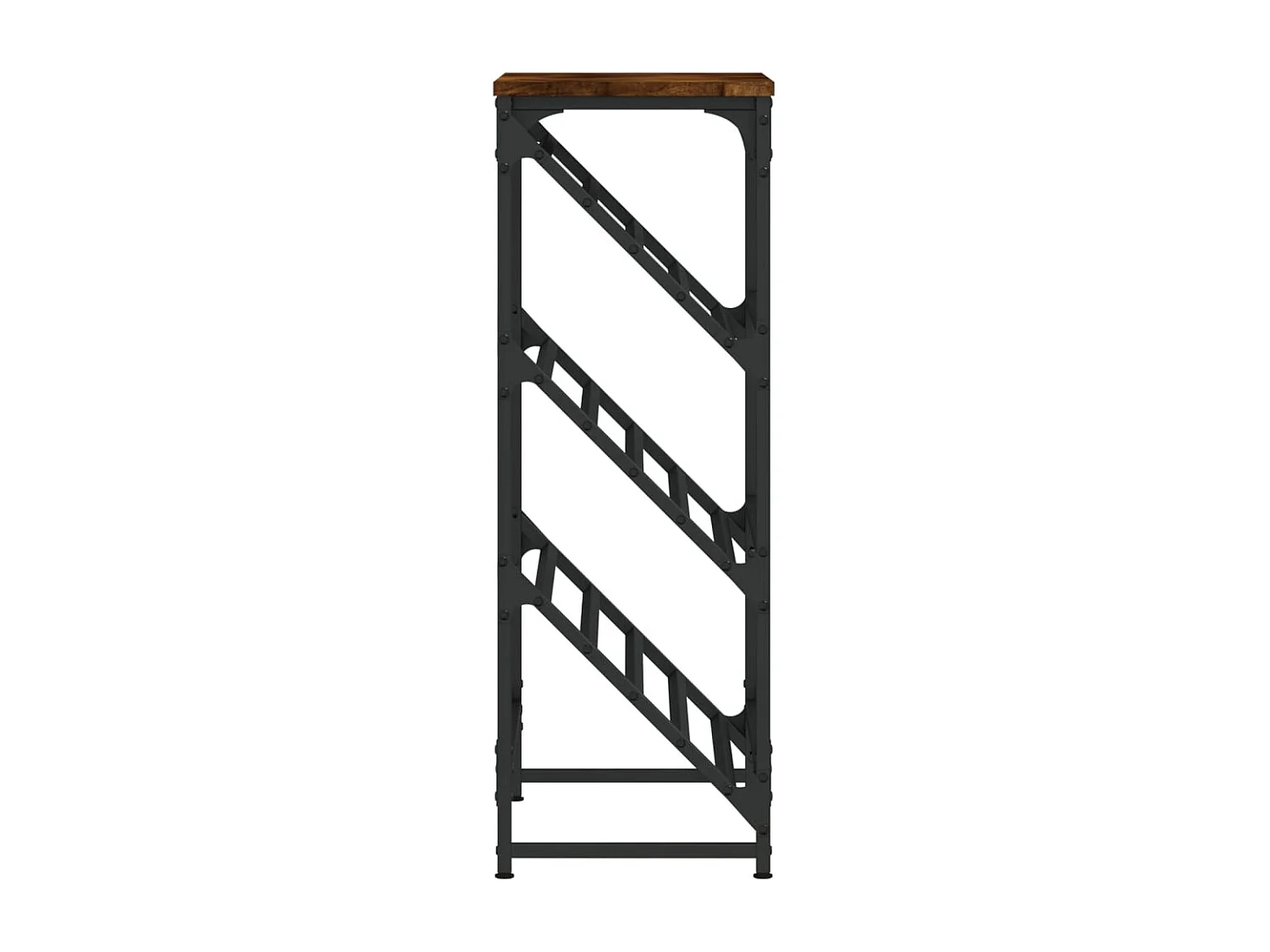 Étagère à chaussures chêne fumé 60x30x85 cm bois d'ingénierie