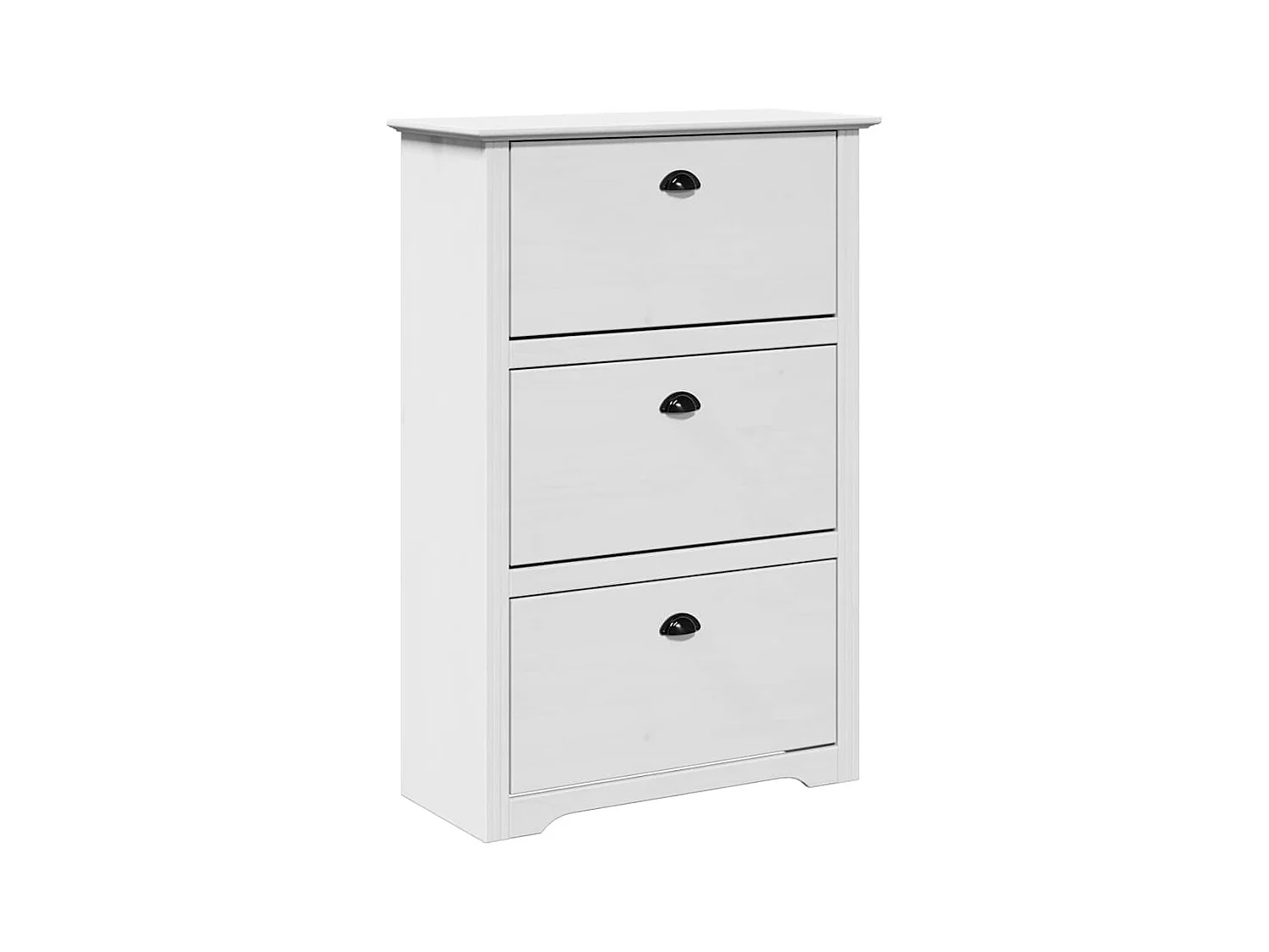 Étagère à chaussures blanc 80x35x118 cm