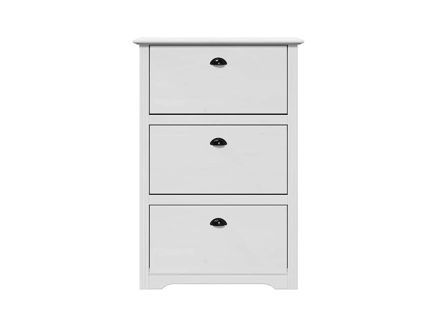 Étagère à chaussures blanc 80x35x118 cm