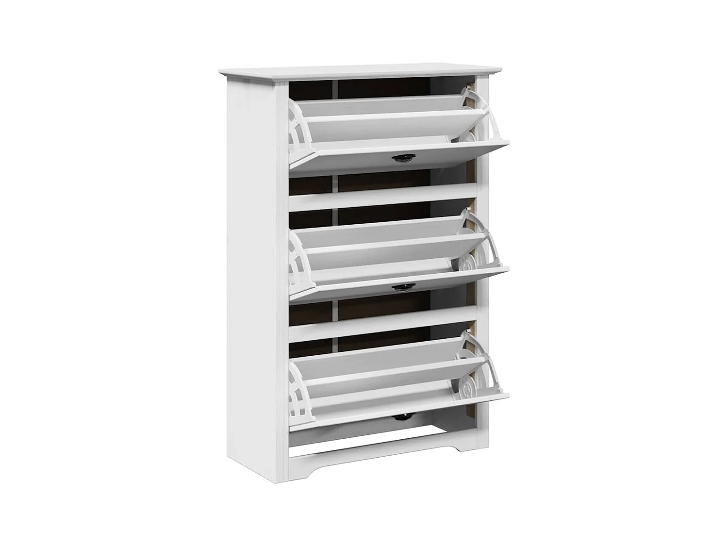 Étagère à chaussures blanc 80x35x118 cm