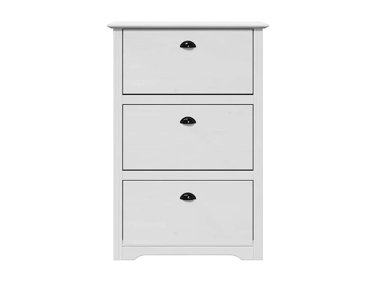 Étagère à chaussures blanc 80x35x118 cm