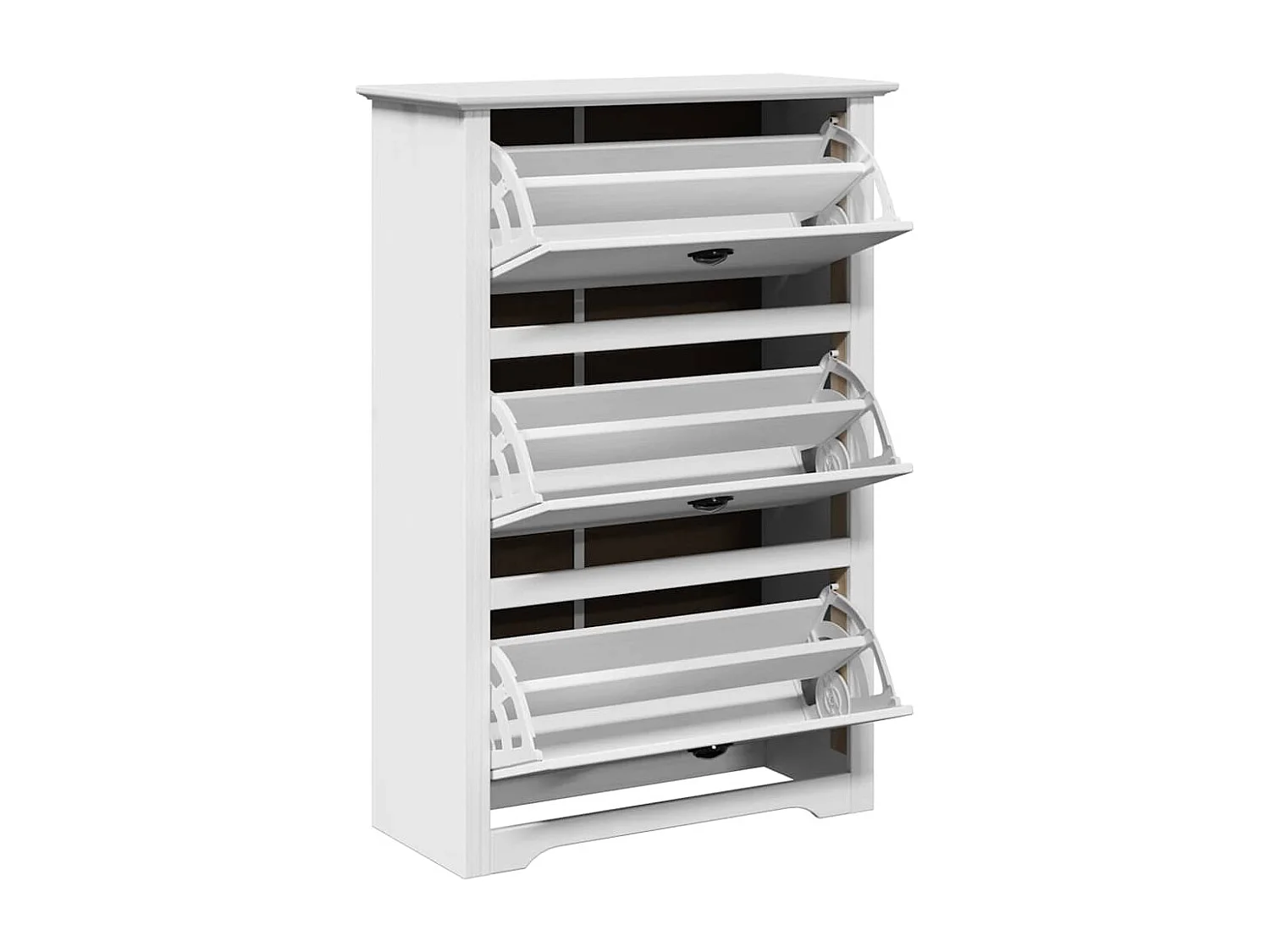 Étagère à chaussures blanc 80x35x118 cm