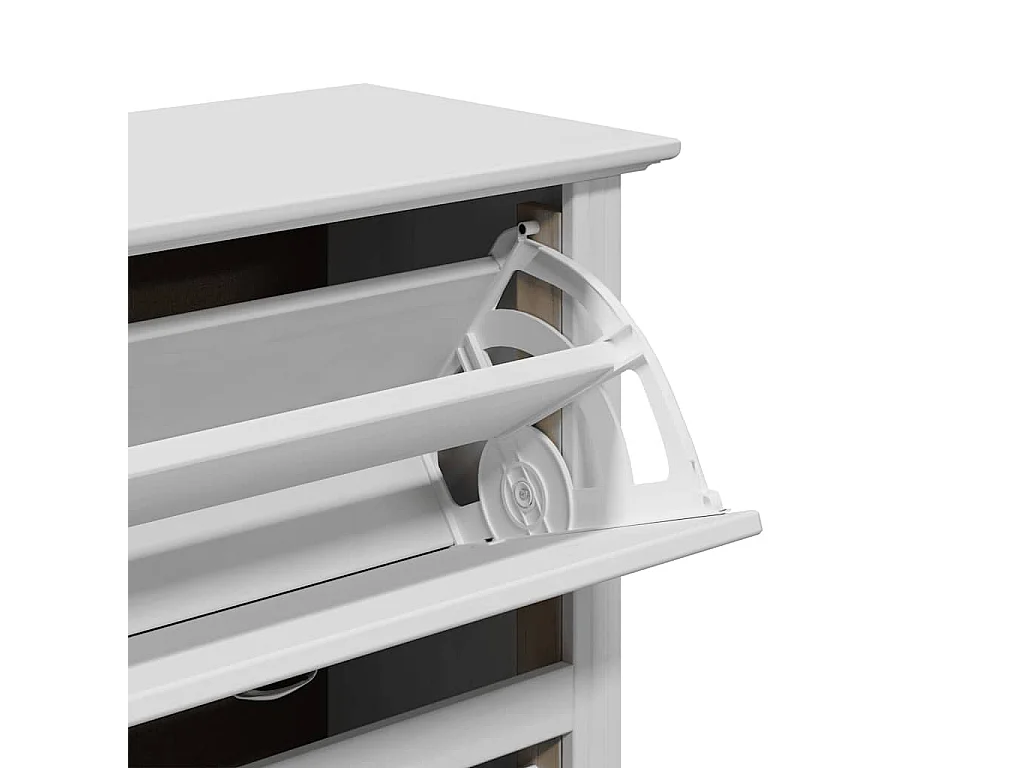 Étagère à chaussures blanc 80x35x118 cm