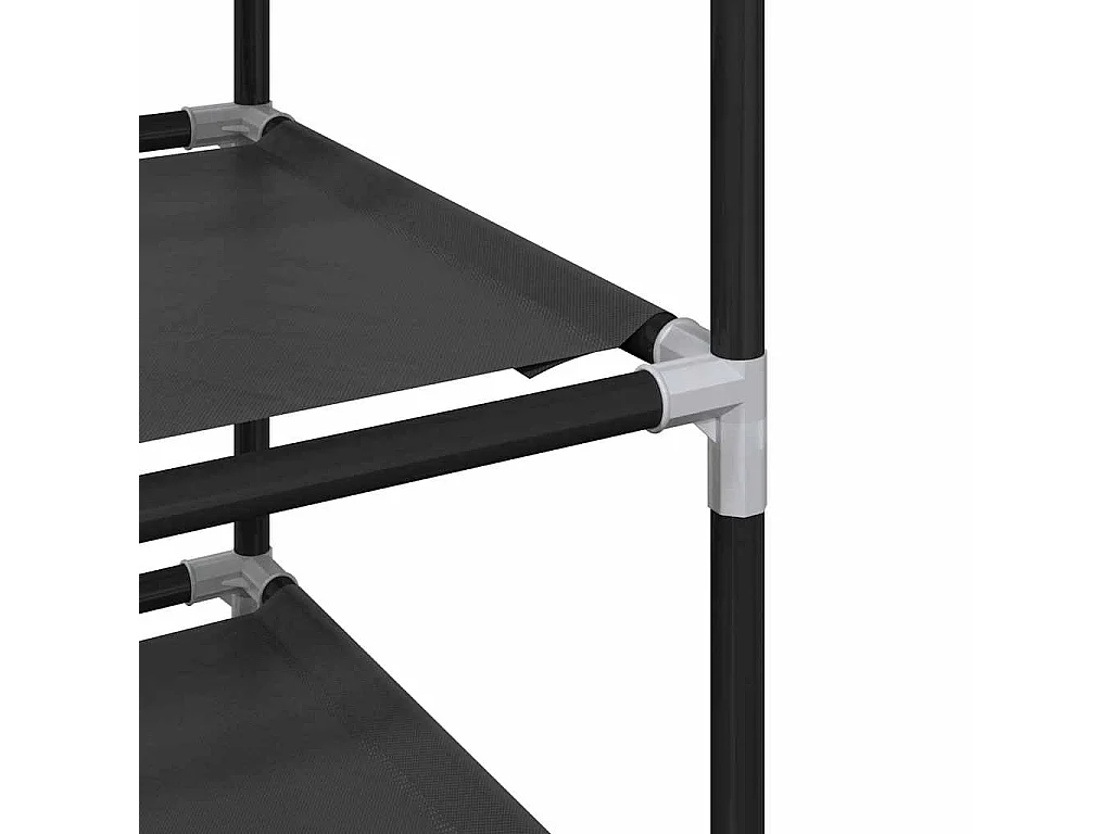 Étagère à chaussures 10 niveaux 44x28x180 cm tissu non-tissé