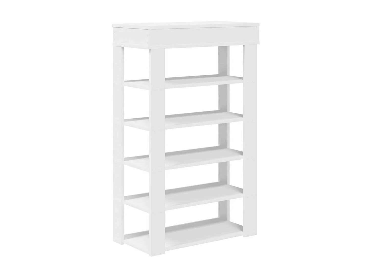 Étagère à chaussures blanc 60x30x98 cm bois d'ingénierie