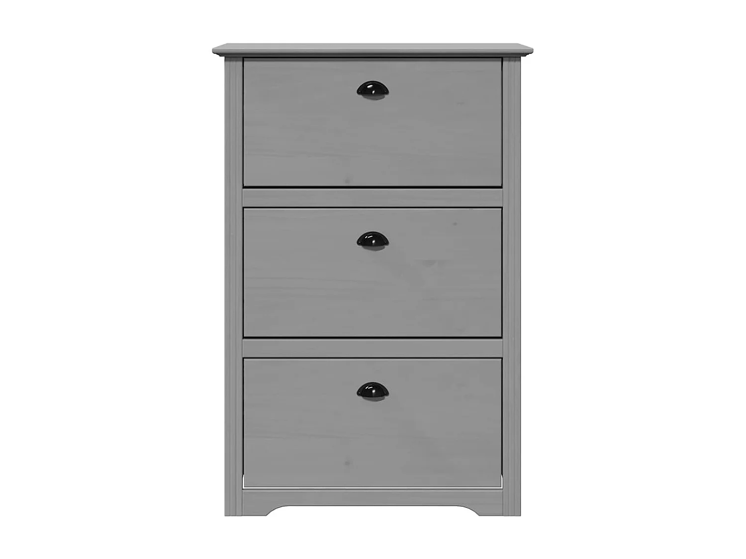 Étagère à chaussures gris 80x35x118 cm