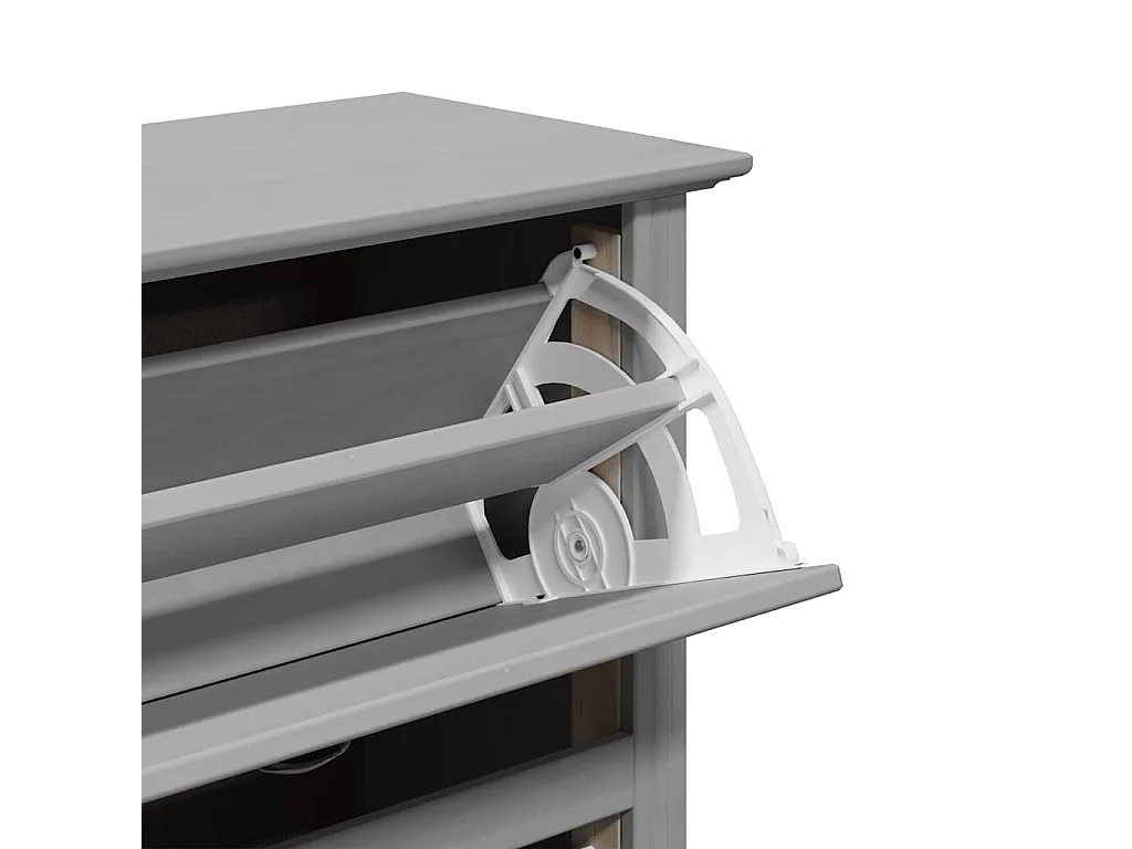 Étagère à chaussures gris 80x35x118 cm