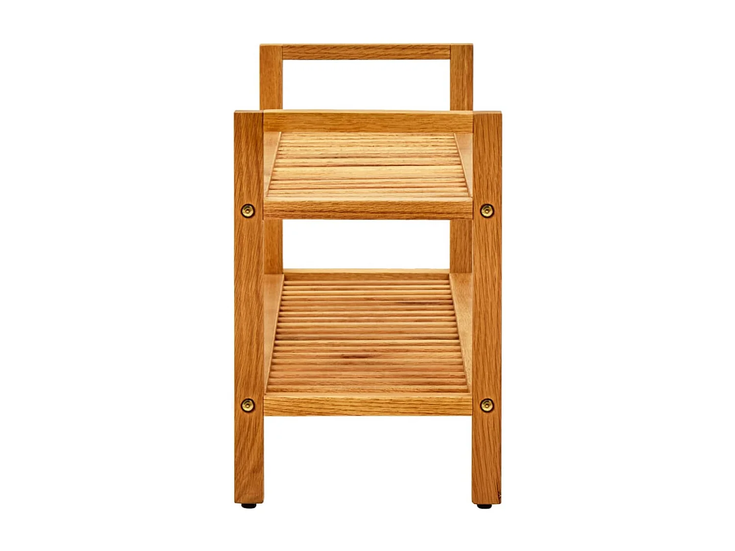 Zapatero de 2 niveles 100x27x40 cm Roble macizo