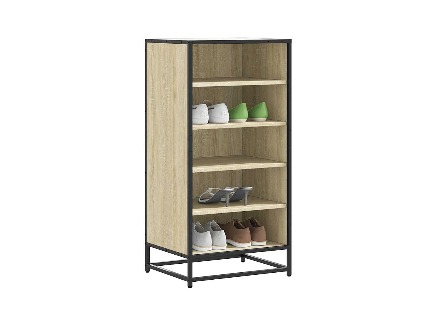 Étagère à chaussures chêne sonoma 48x38x97,5 cm bois ingénierie
