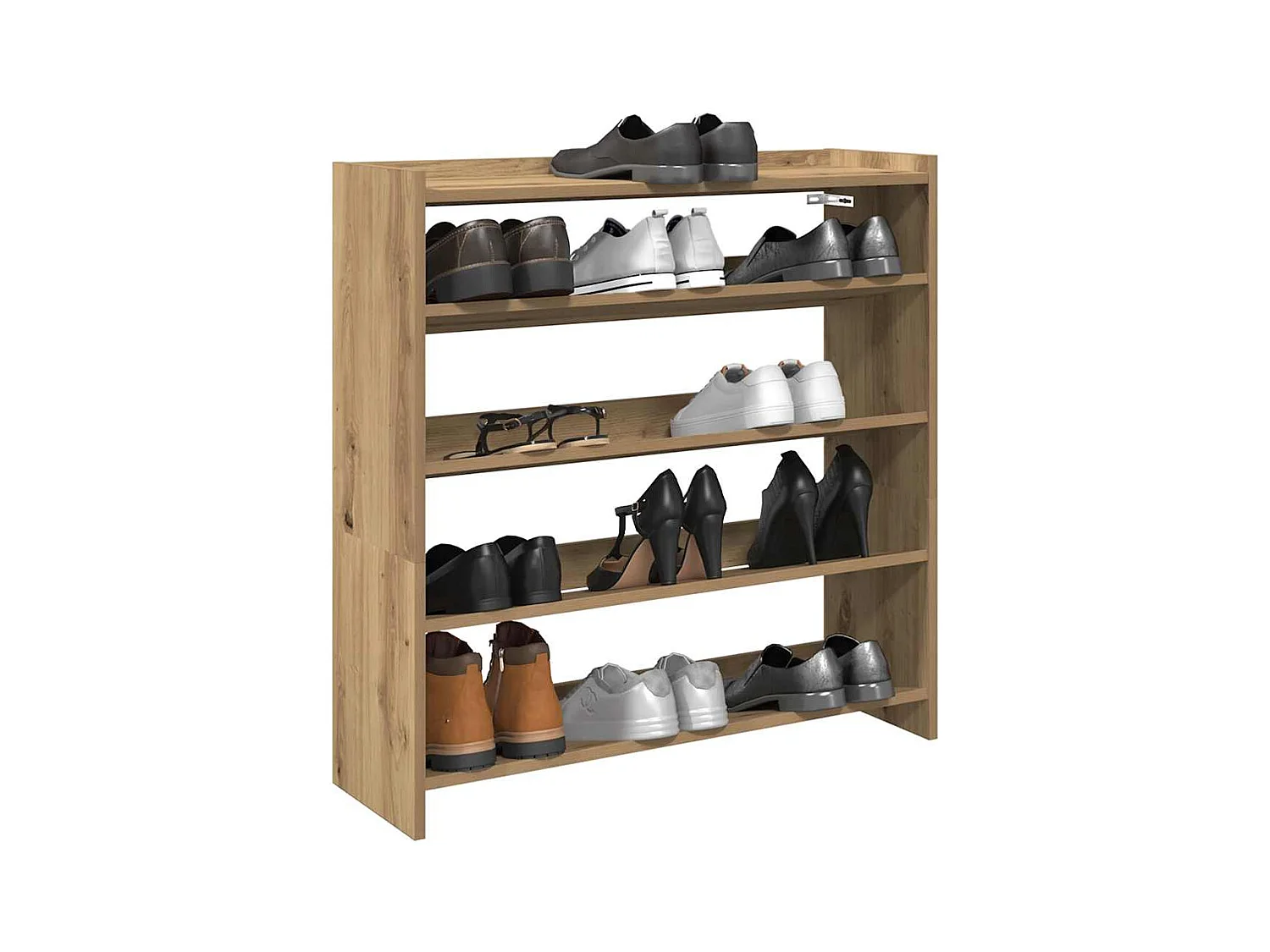 Étagère à chaussures chêne artisanal bois d'ingénierie
