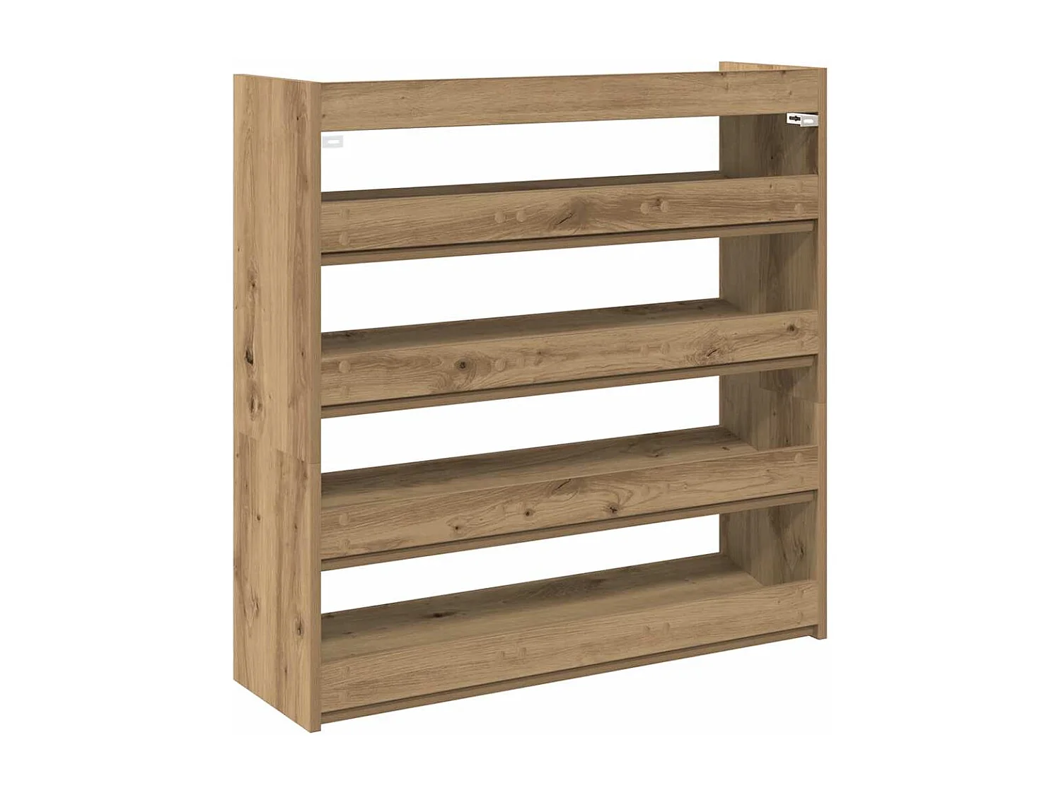 Étagère à chaussures chêne artisanal bois d'ingénierie