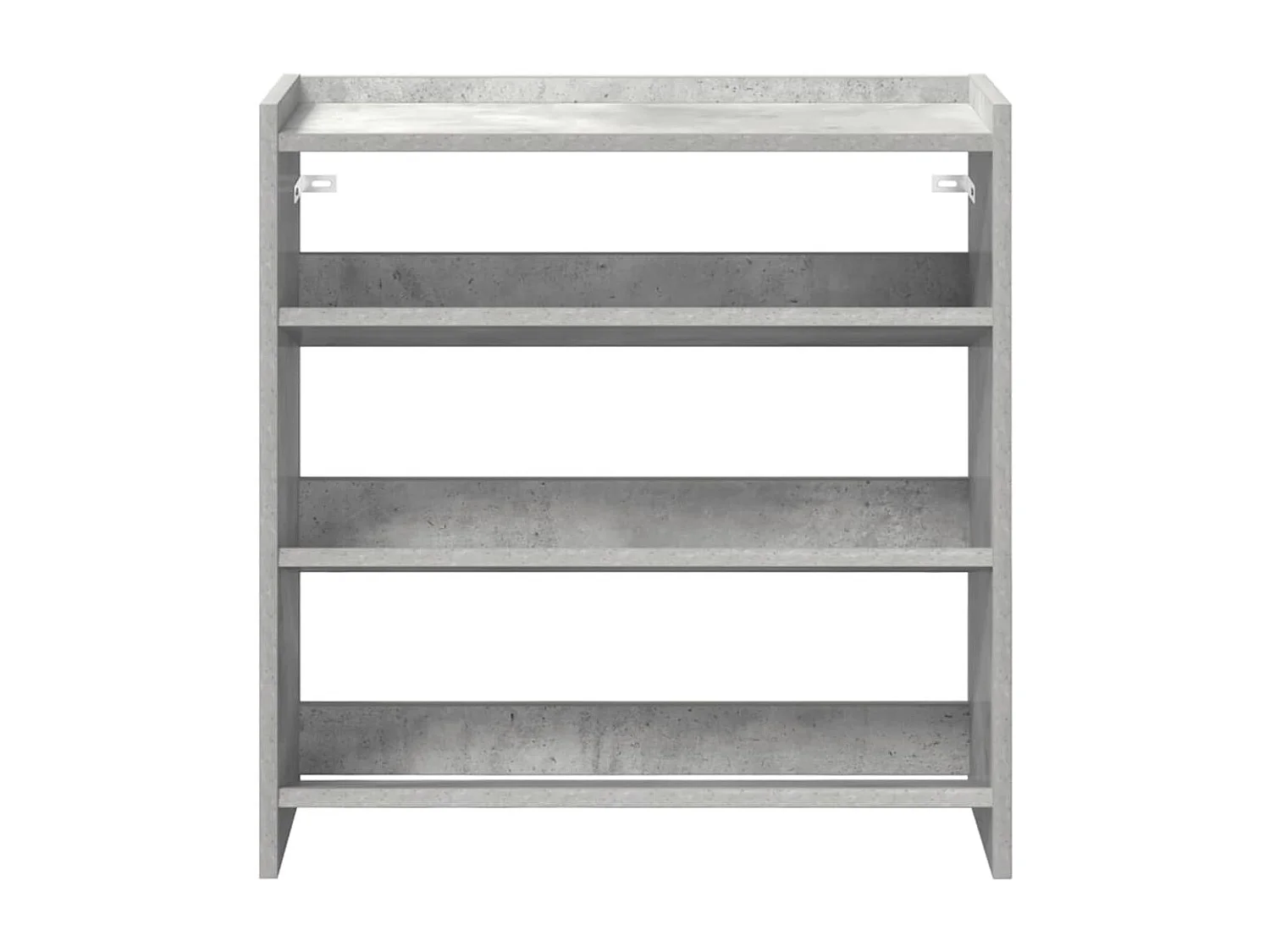 Étagère à chaussures gris béton 60x25x62 cm bois d'ingénierie