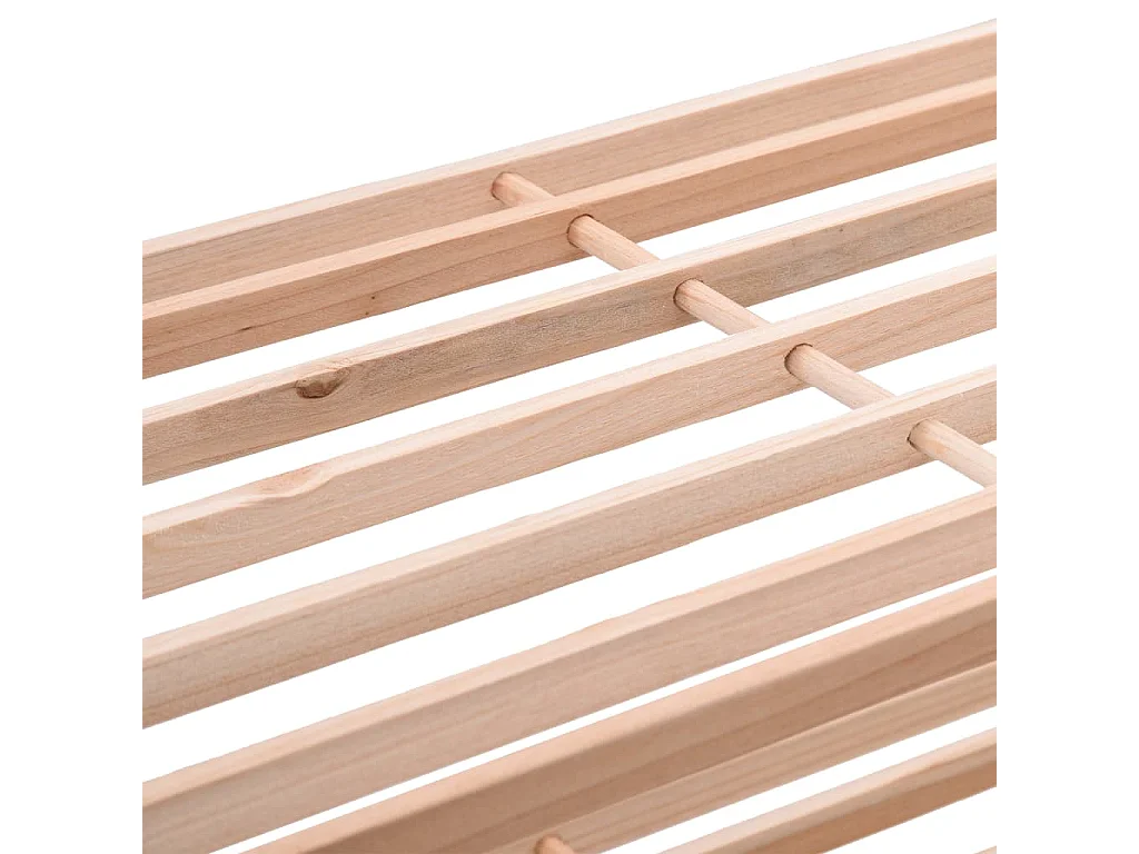 Scarpiera a 3 ripiani in legno massello di abete