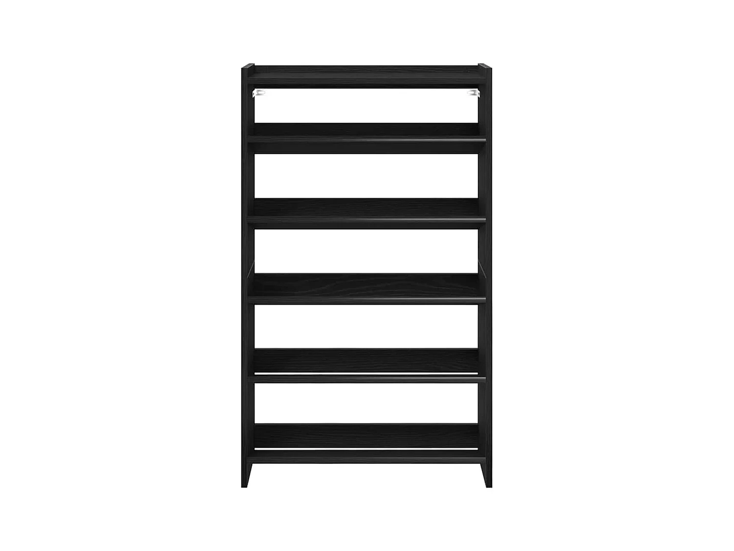 Étagère à chaussures noir 60x25x100 cm bois d'ingénierie