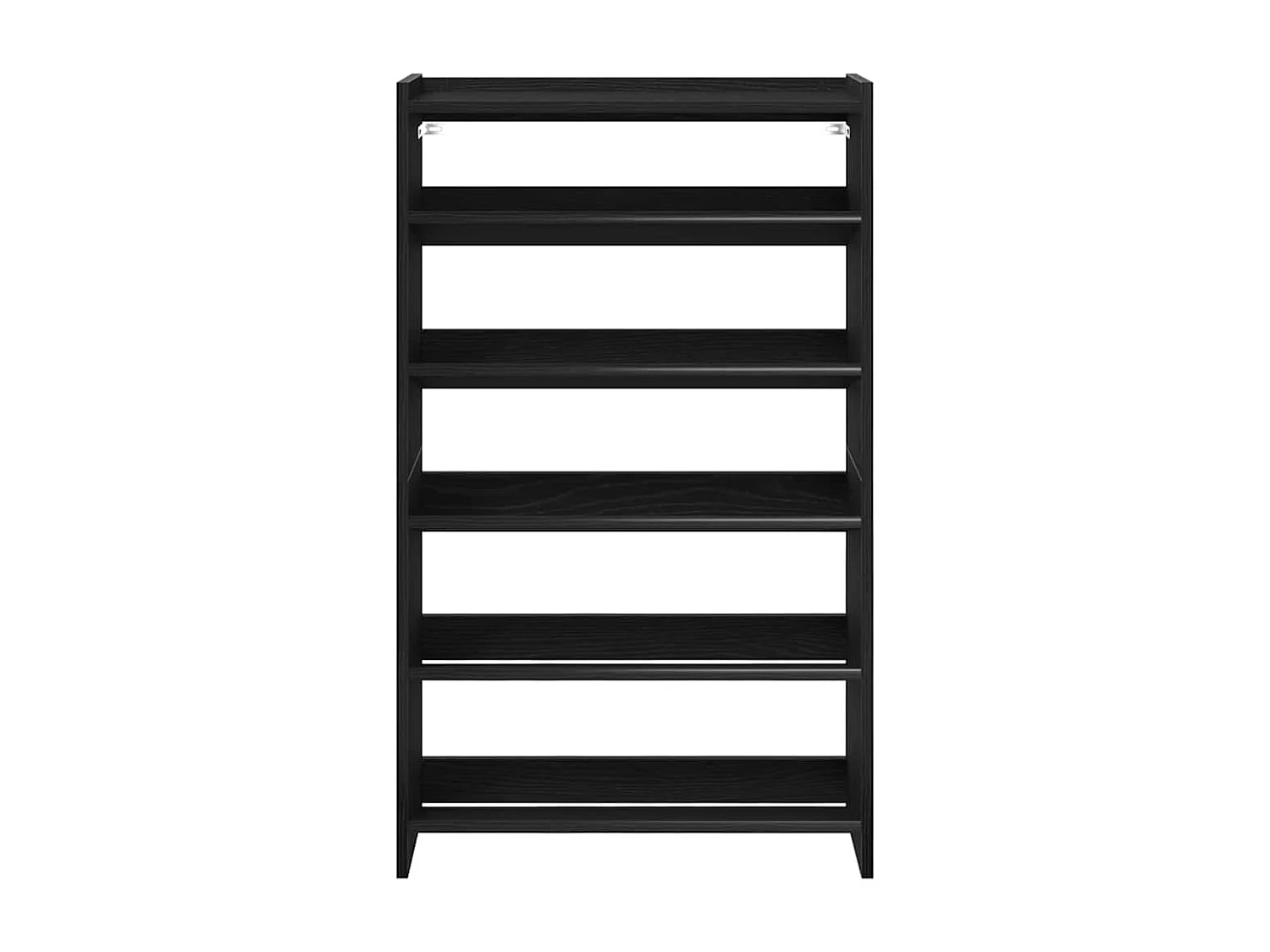 Étagère à chaussures noir 60x25x100 cm bois d'ingénierie