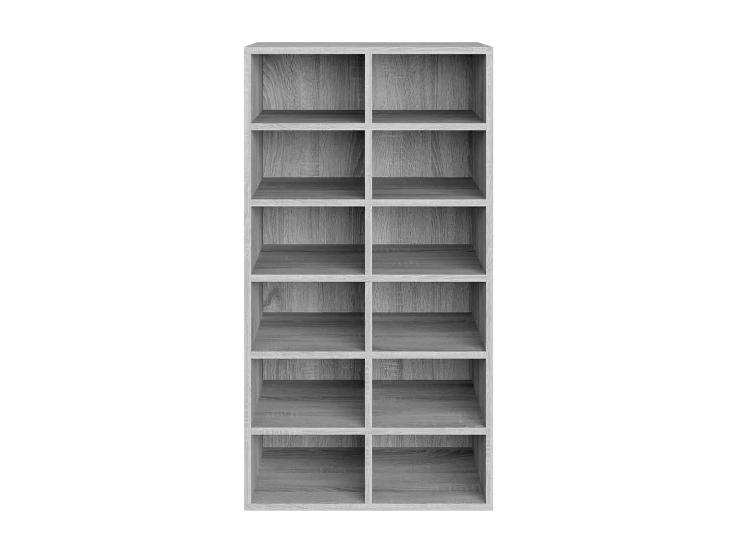 Schuhregal Sonoma grau 54x34x100,5 cm Holzwerkstoff