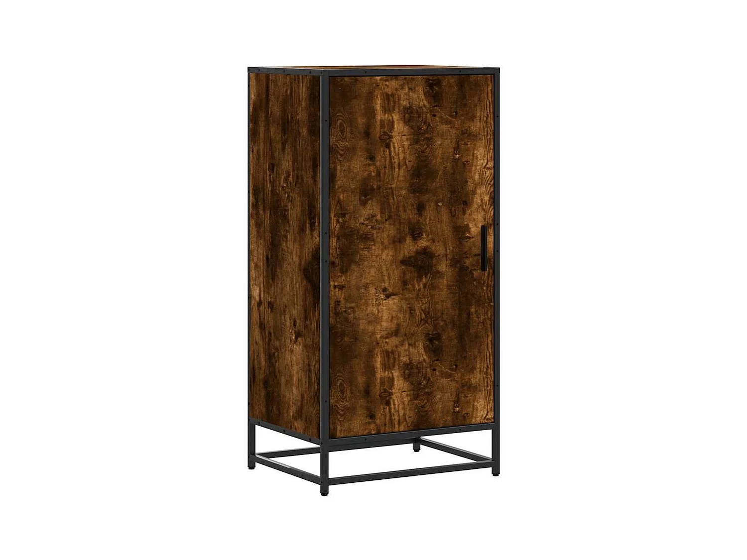 Étagère à chaussures chêne fumé 48x38x97,5 cm bois d'ingénierie