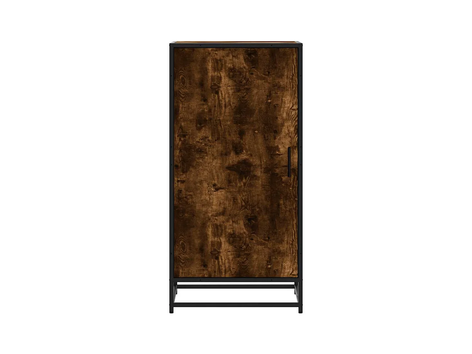 Étagère à chaussures chêne fumé 48x38x97,5 cm bois d'ingénierie