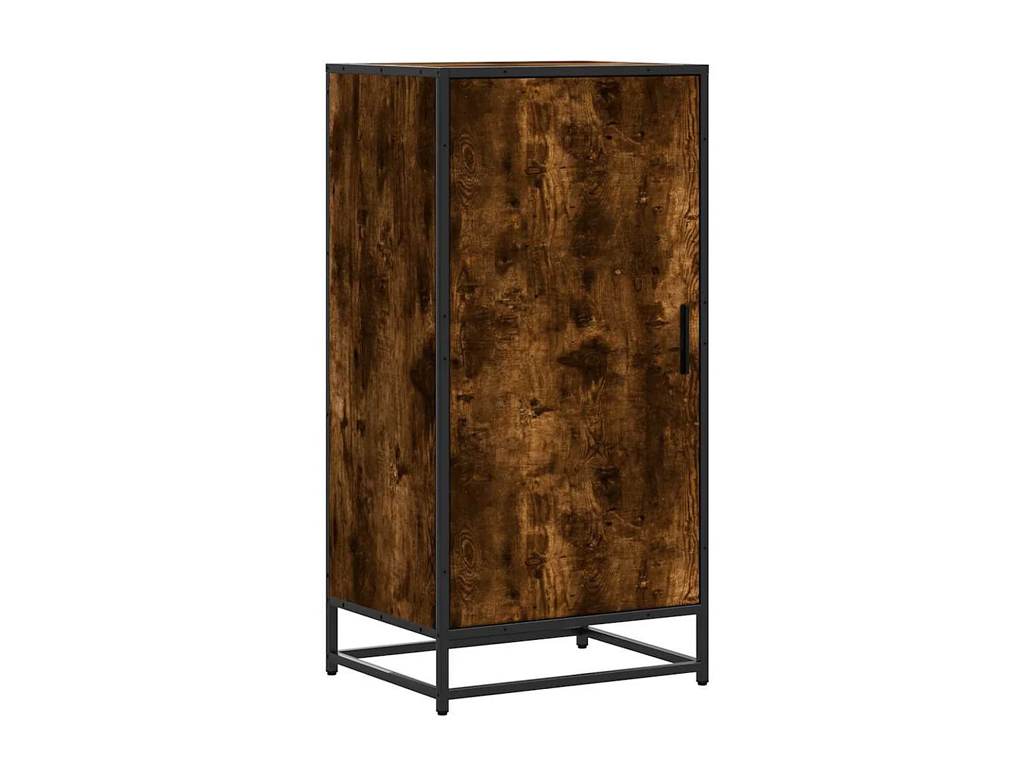 Étagère à chaussures chêne fumé 48x38x97,5 cm bois d'ingénierie