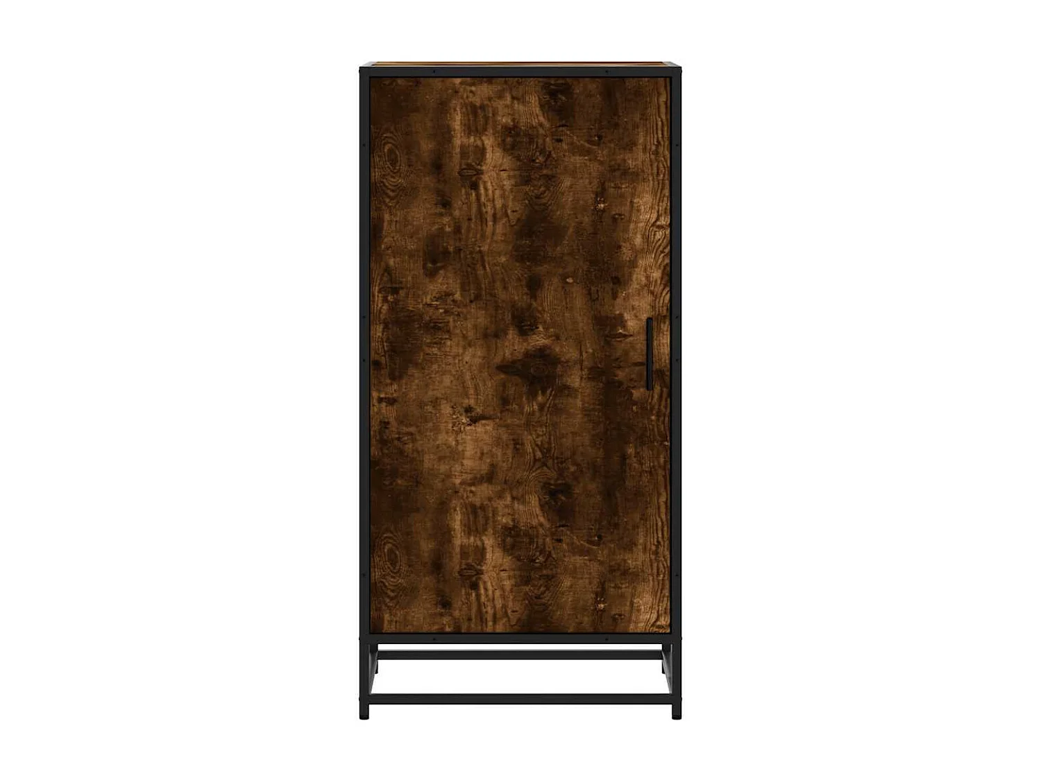 Étagère à chaussures chêne fumé 48x38x97,5 cm bois d'ingénierie